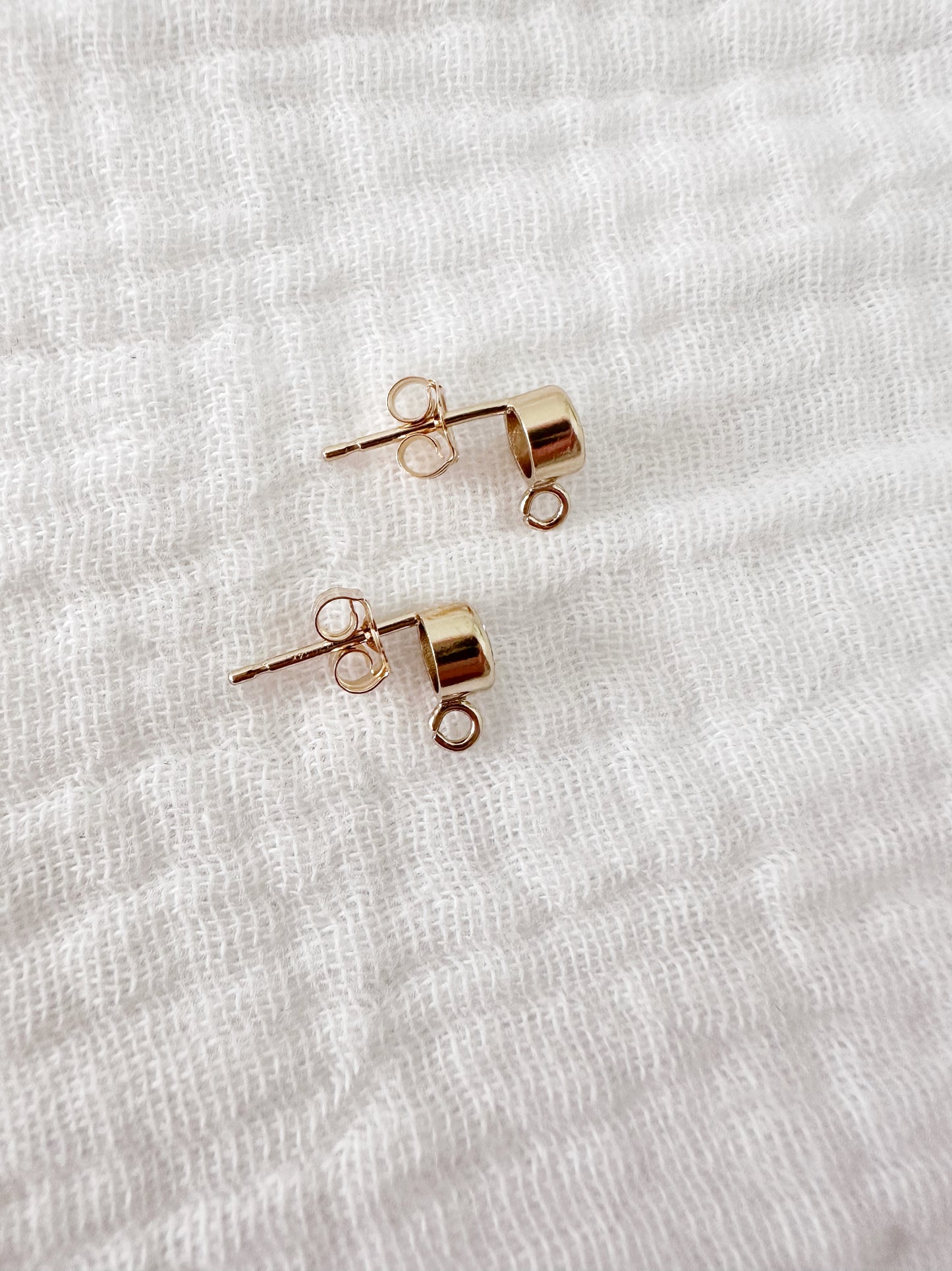 14Kt Gold Filled Bezel Post Earring