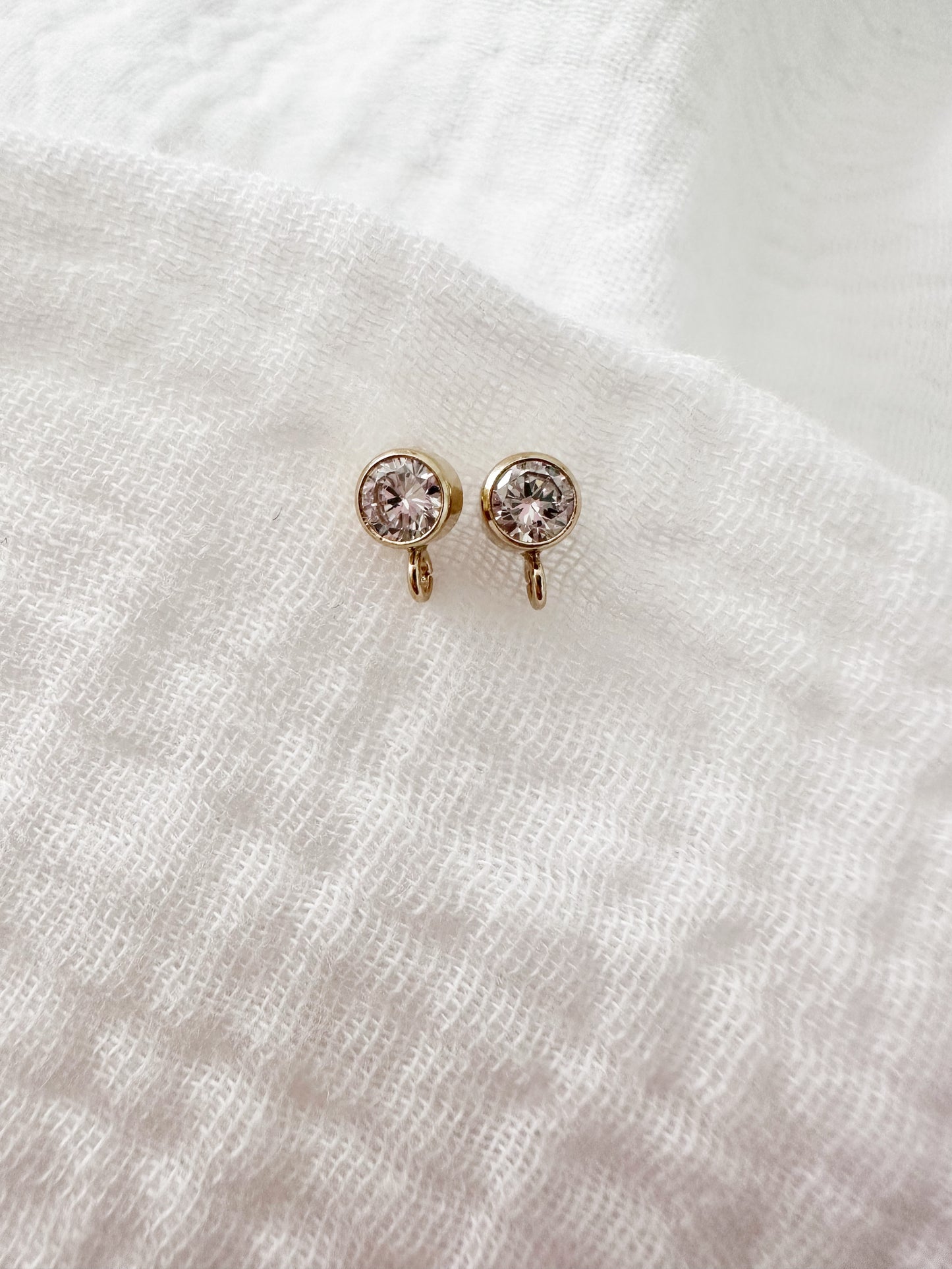 14Kt Gold Filled Bezel Post Earring