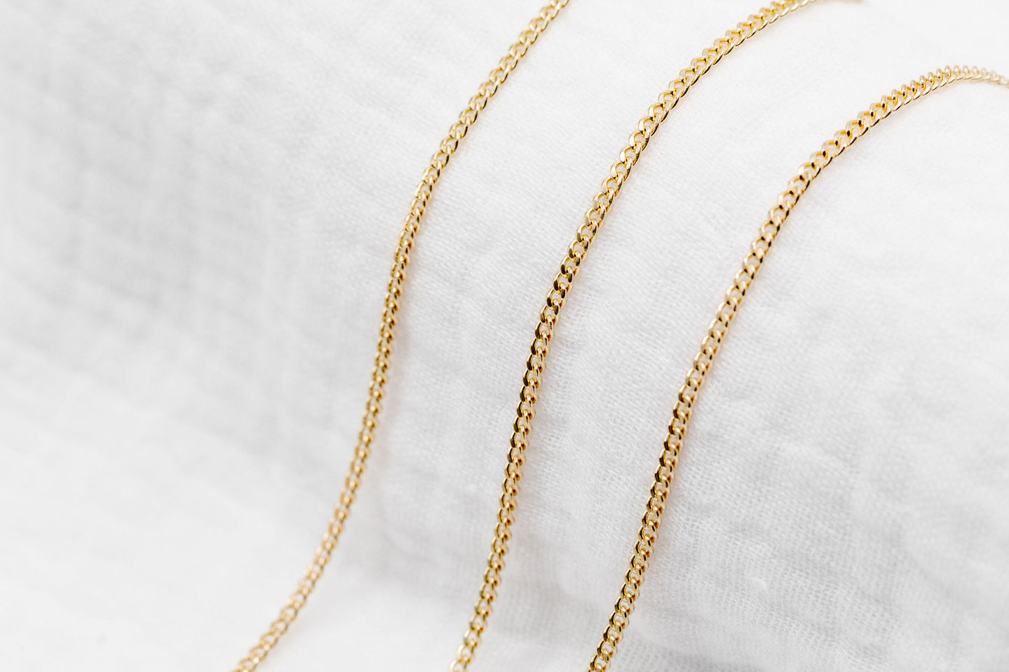 Gold Filled Curb Chain 1.91 x 2.61mm