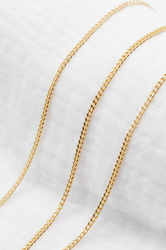 Gold Filled Curb Chain 1.91 x 2.61mm