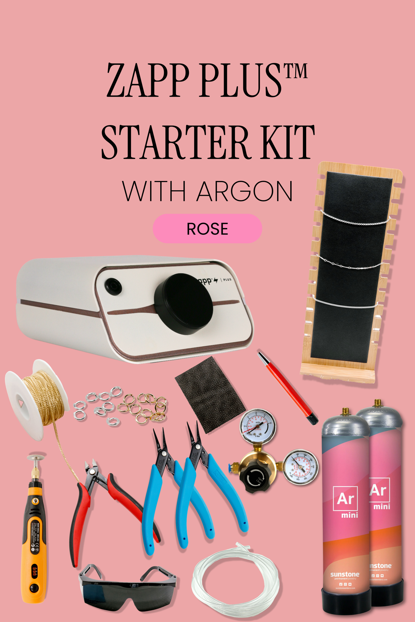 NEW Rose Zapp Plus - Permanent Jewelry Welder Starter Kit {with Argon Mini}