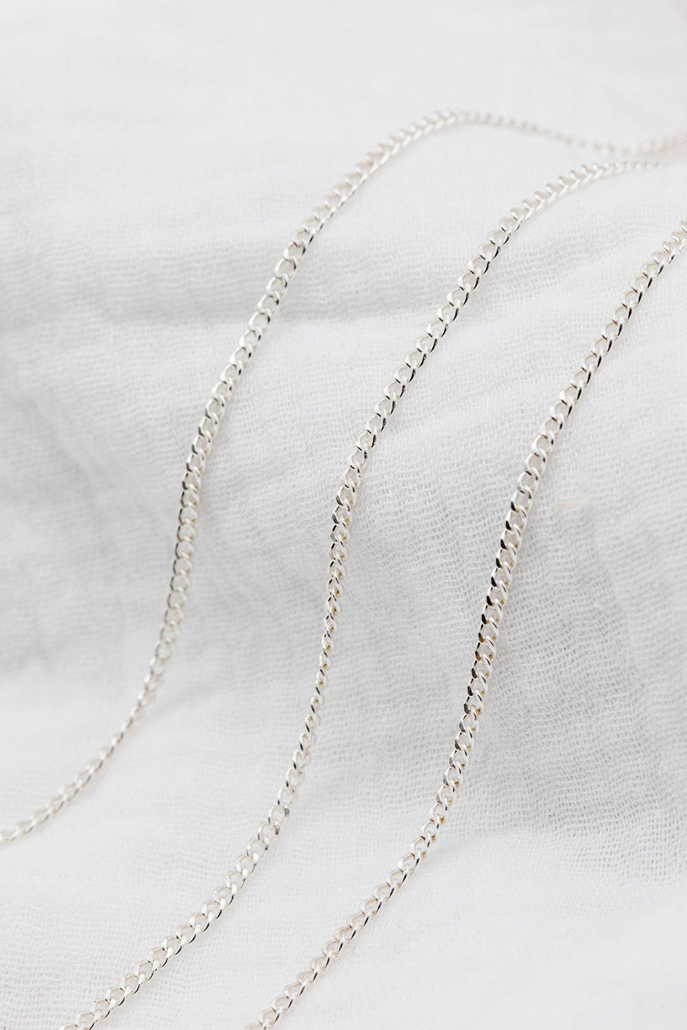 Sterling Silver Curb Chain 2.25 x 3.09mm