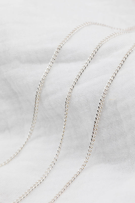 Sterling Silver Curb Chain 2.25 x 3.09mm