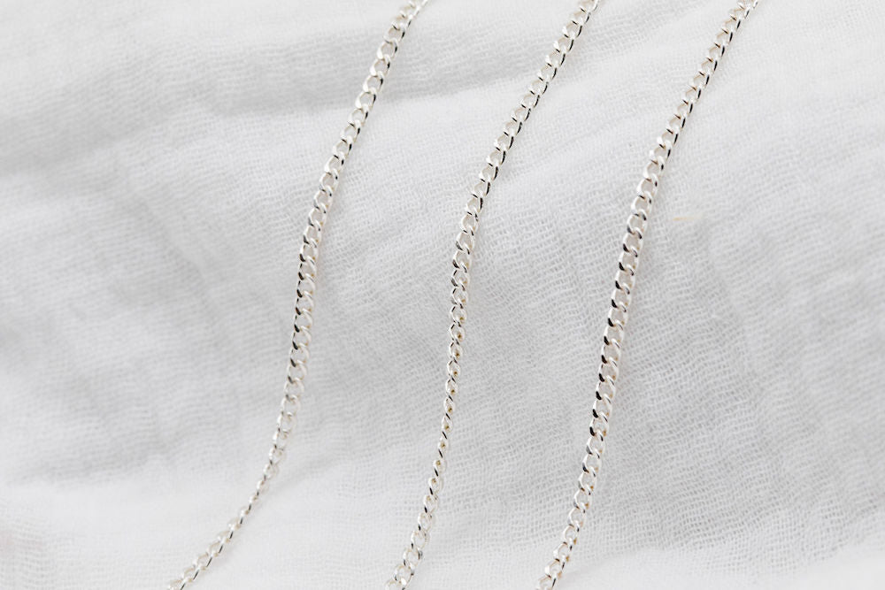 Sterling Silver Curb Chain 2.25 x 3.09mm