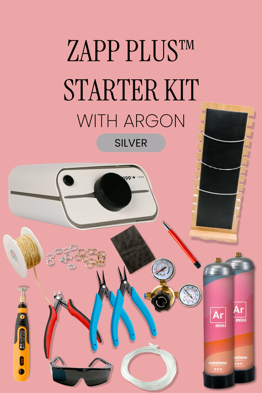 NEW Silver Zapp Plus - Permanent Jewelry Welder Starter Kit {with Argon Mini}