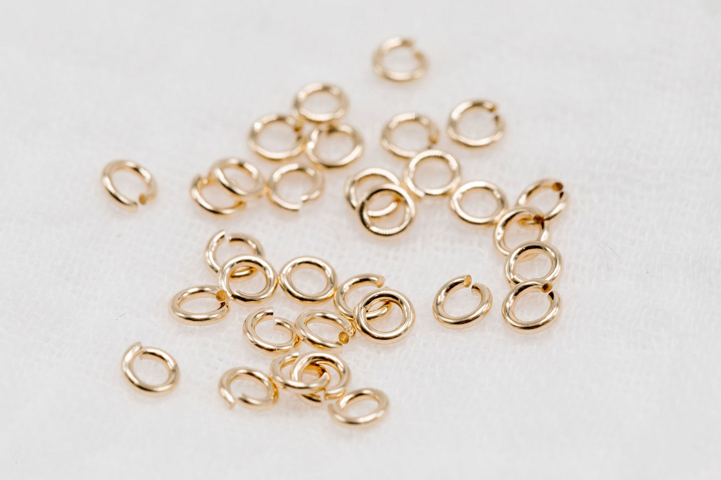 3mm 22g Gold Filled Open Jump Rings (50 Pack)