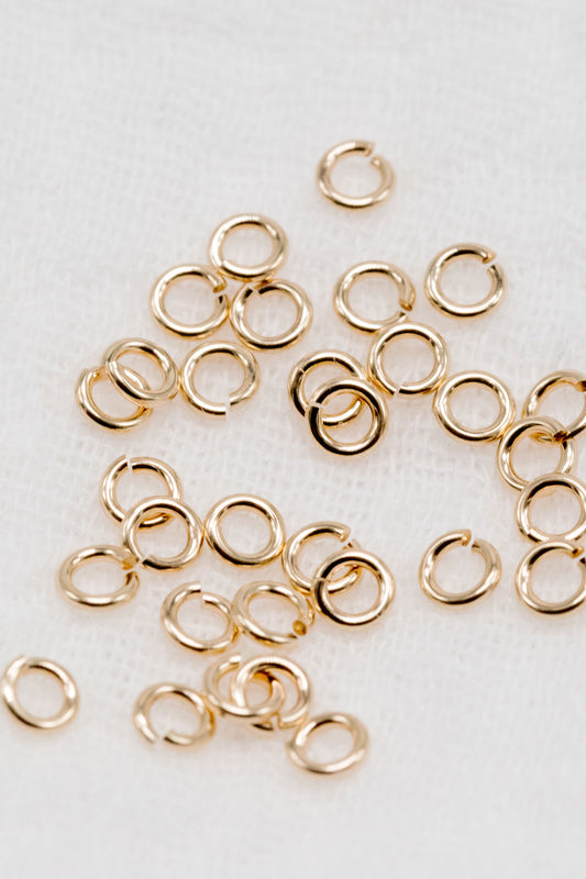 3mm 22g Gold Filled Open Jump Rings (50 Pack)