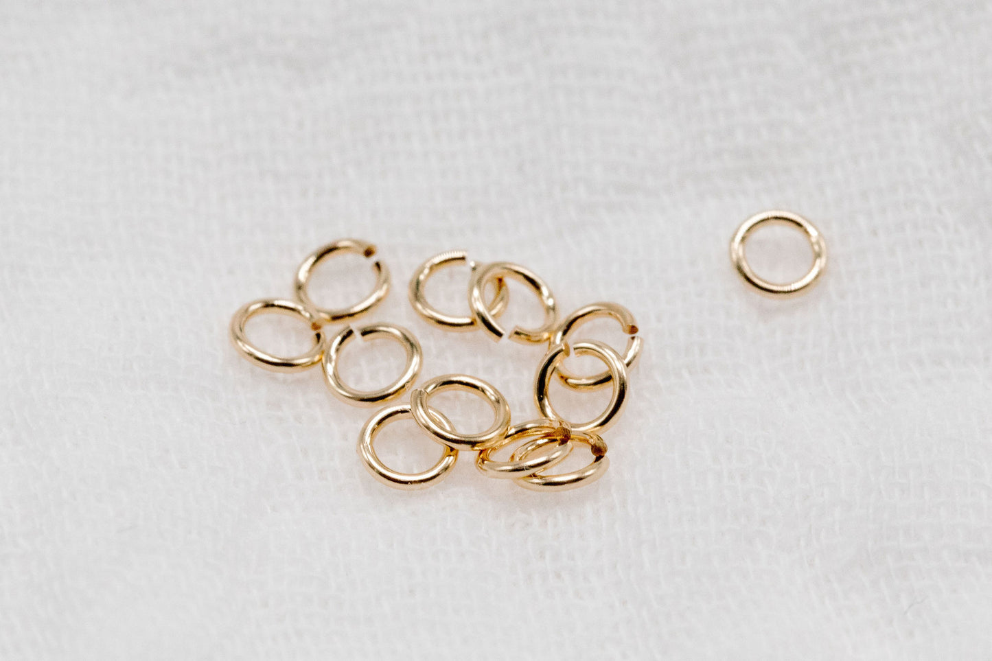 3mm 24g Gold Filled Open Jump Rings (50 Pack)