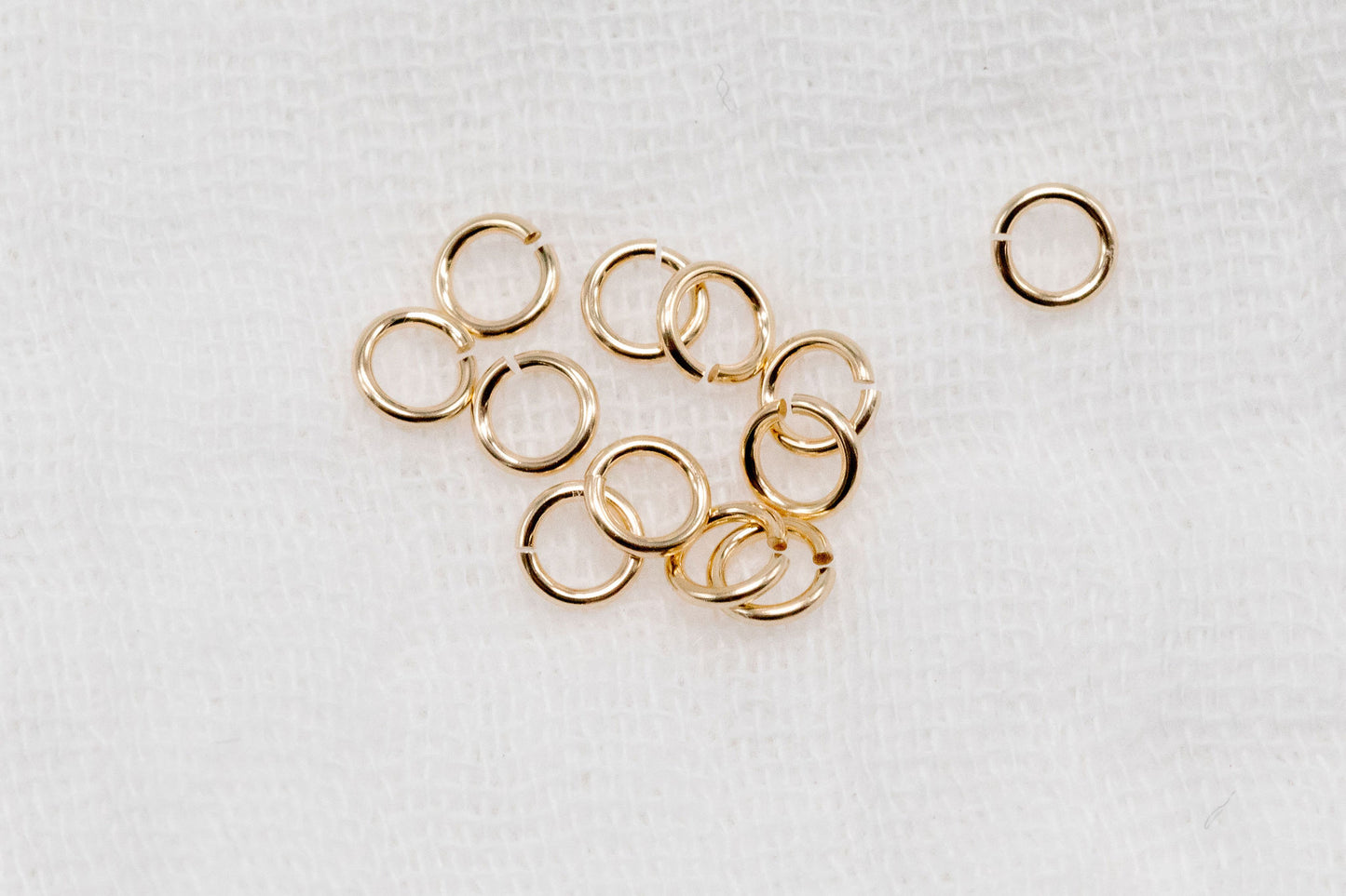 3mm 24g Gold Filled Open Jump Rings (50 Pack)