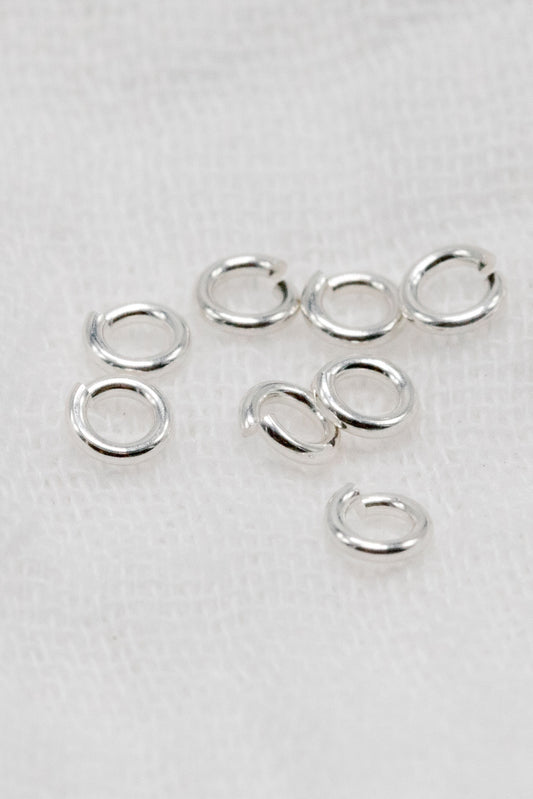 3mm 22g Sterling Silver Open Jump Rings (50 Pack)