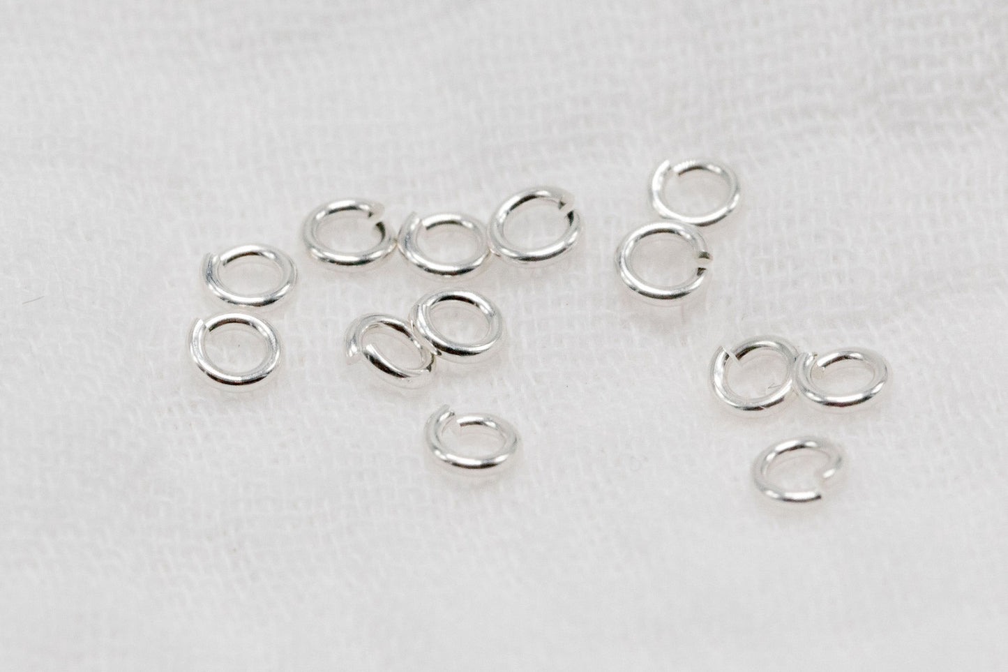3mm 22g Sterling Silver Open Jump Rings (50 Pack)