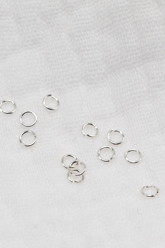 3mm 24g Sterling Silver Open Jump Rings (50 Pack)