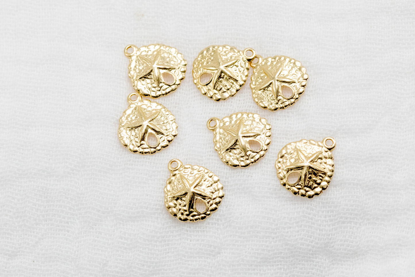 Gold Filled Sand Dollar Charm