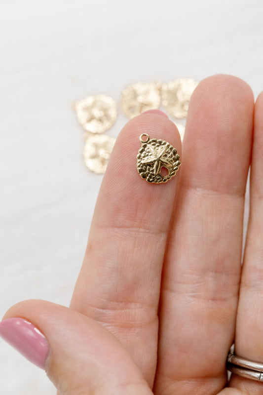 Gold Filled Sand Dollar Charm