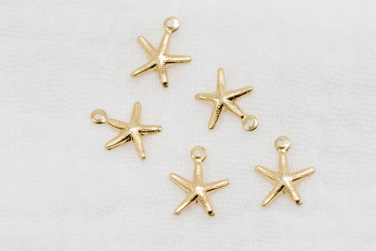 Gold Filled Starfish Charm (5 pieces)