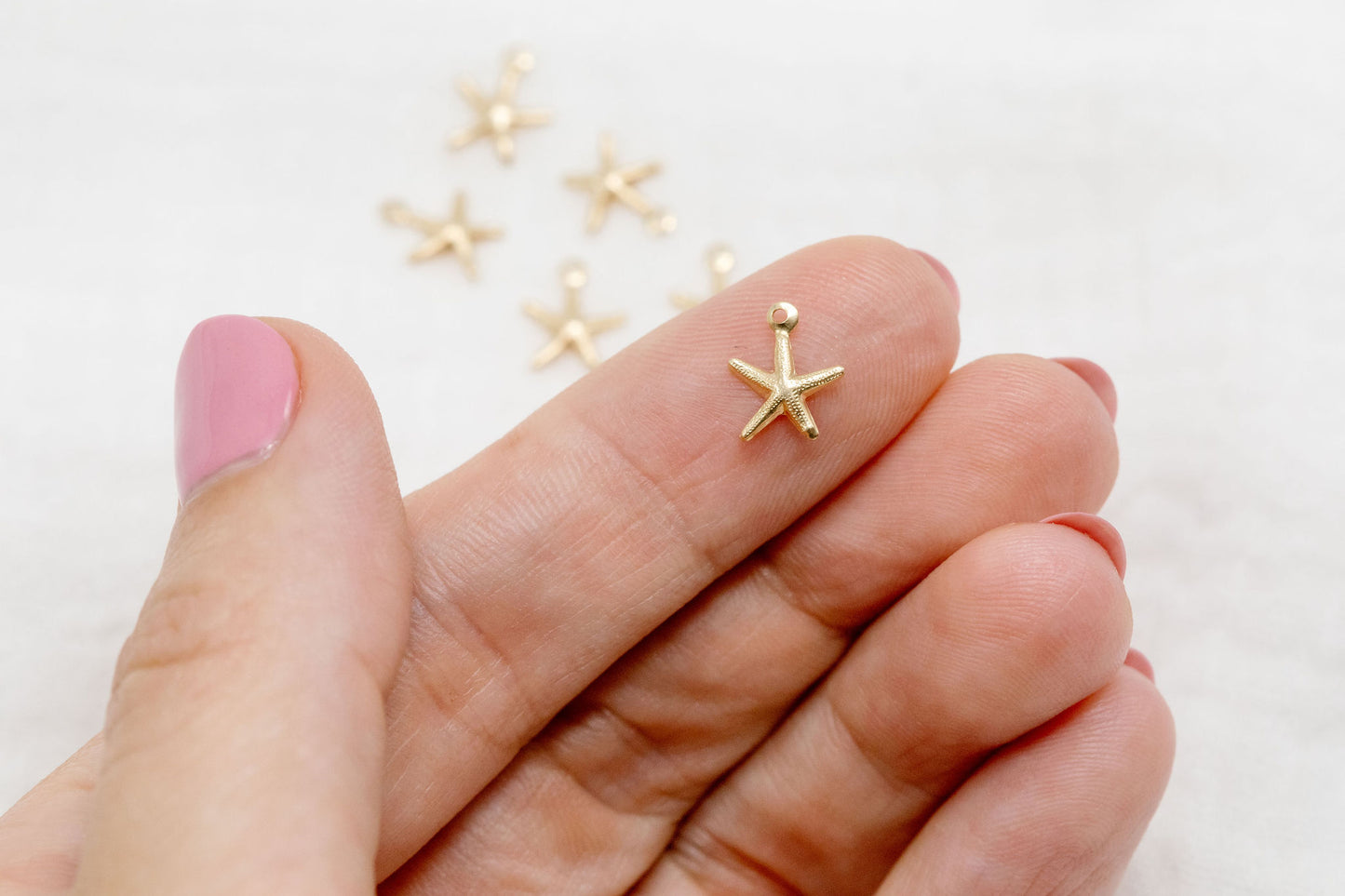 Gold Filled Starfish Charm (5 pieces)