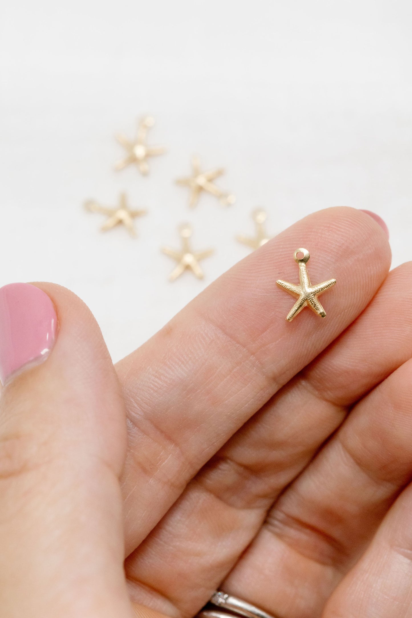 Gold Filled Starfish Charm (5 pieces)
