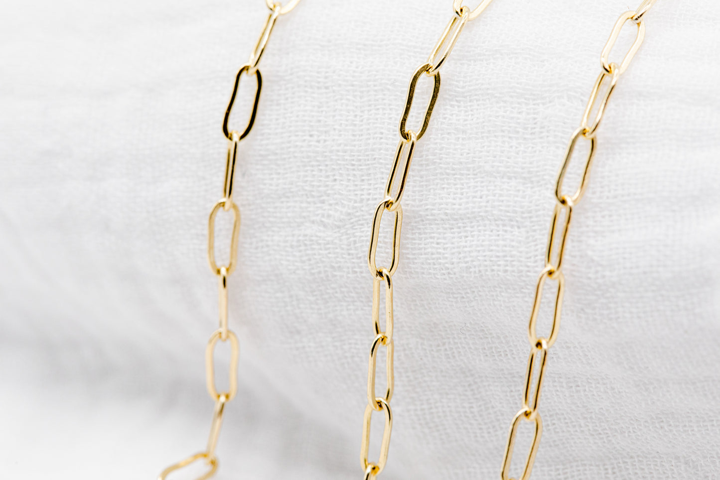 Large Gold Filled Paperclip Chain 2.98mm x 7.49mm