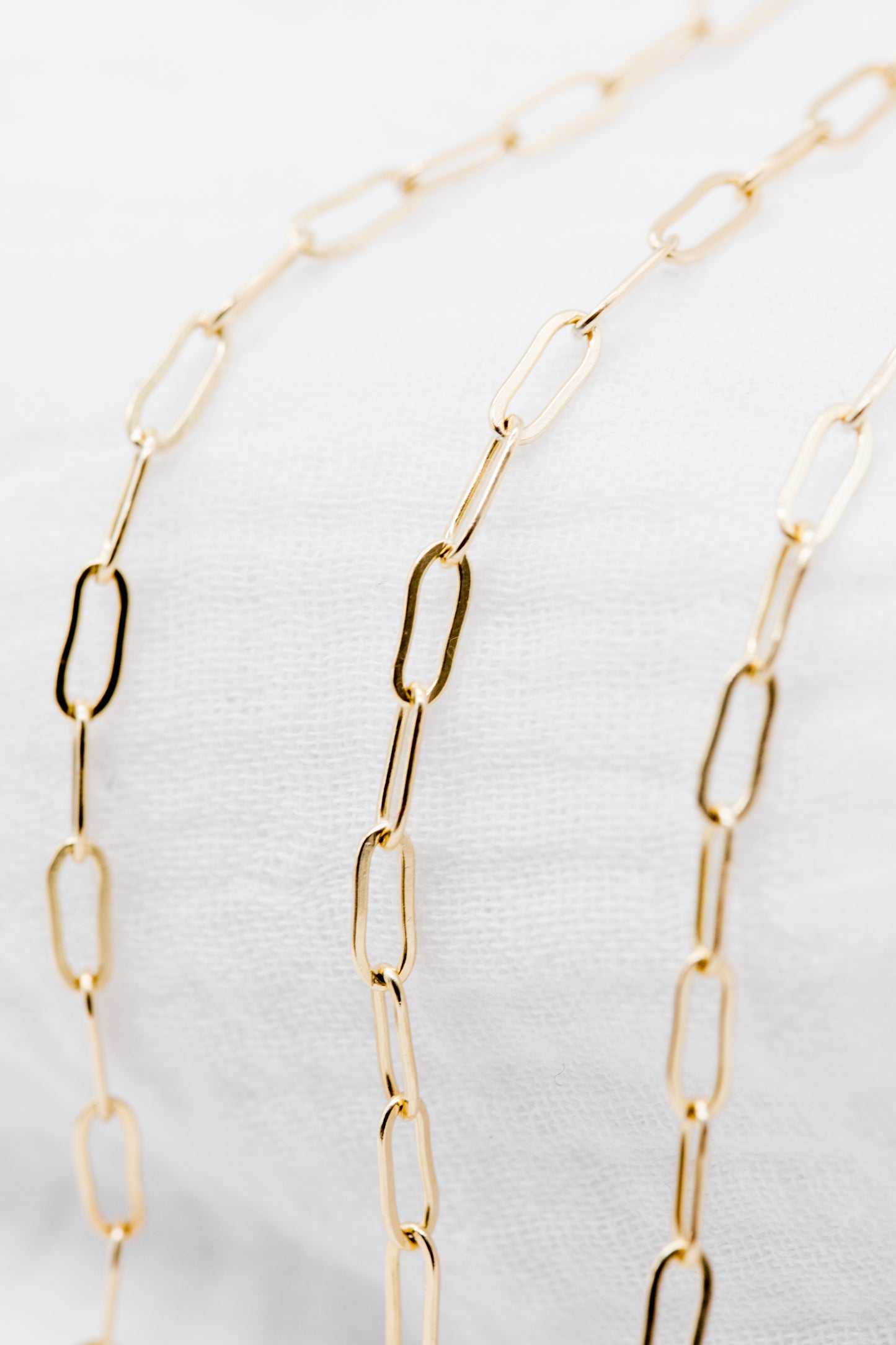 Large Gold Filled Paperclip Chain 2.98mm x 7.49mm