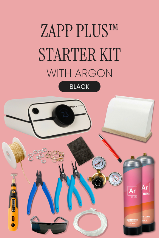 NEW Black Zapp Plus - Permanent Jewelry Welder Starter Kit {with Argon Mini}