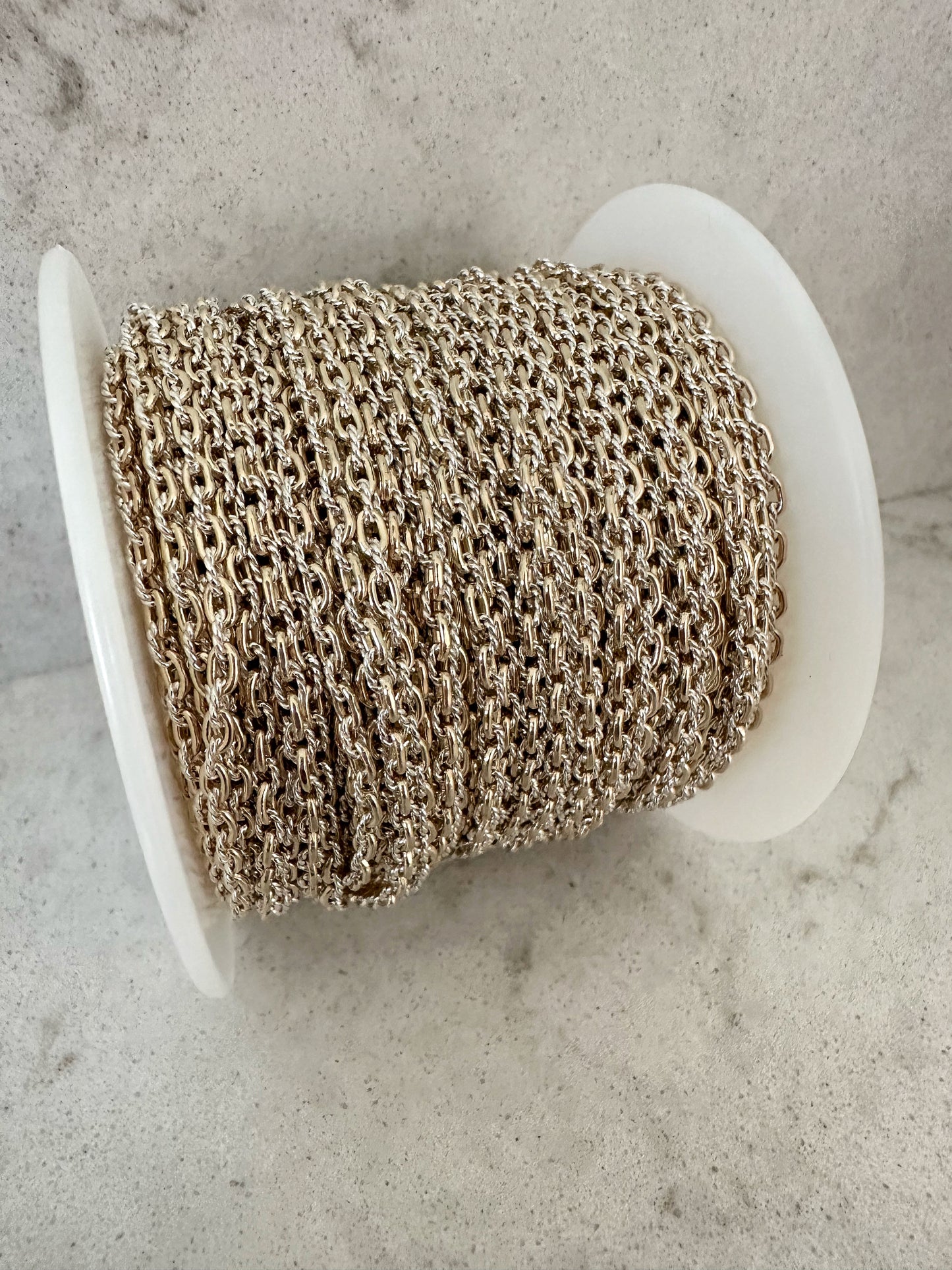 Mixed Metal Cable Chain 2.2mmx3.5mm