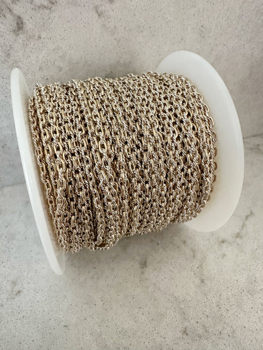 Mixed Metal Cable Chain 2.2mmx3.5mm
