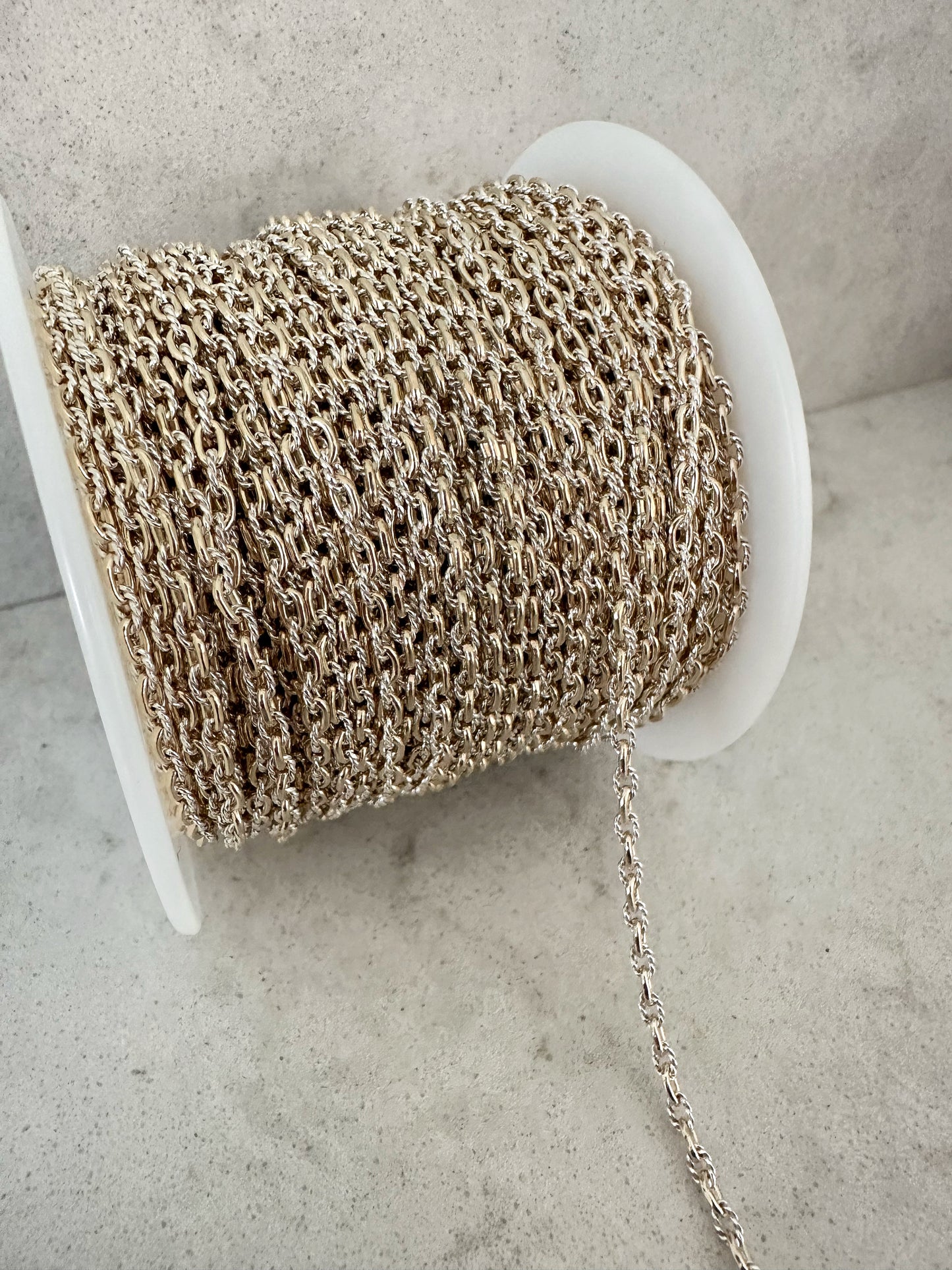 Mixed Metal Cable Chain 2.2mmx3.5mm
