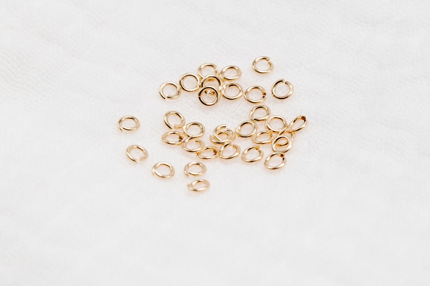 3mm 22g Gold Filled Open Jump Rings (50 Pack)