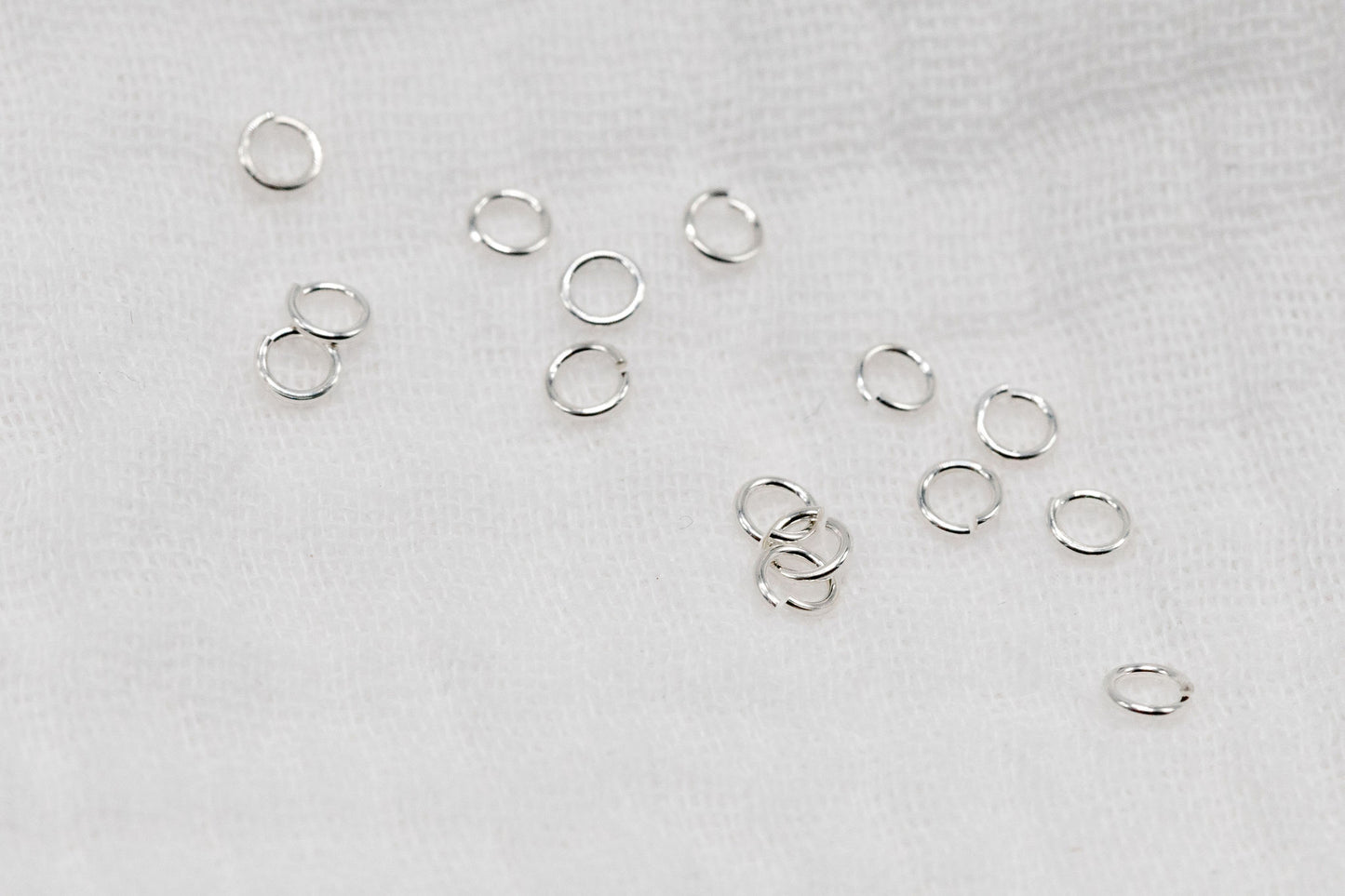 3mm 24g Sterling Silver Open Jump Rings (50 Pack)