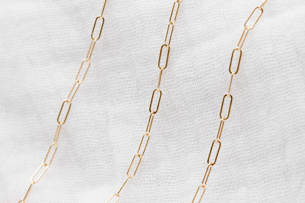 Gold Filled Paperclip Chain 2mm x 5.5mm